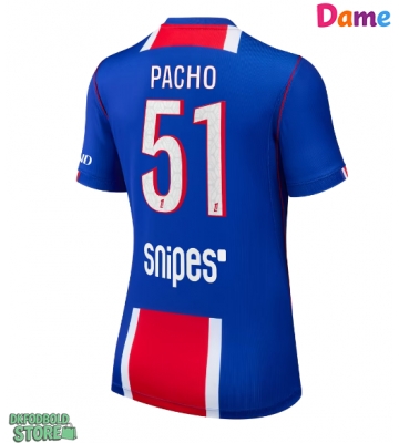 Paris Saint-Germain Willian Pacho #51 Replika Hjemmebanetrøje Dame 2026-27 Kortærmet